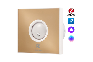 Вентилятор вытяжной серии Rainbow EAFR-100T beige с таймером